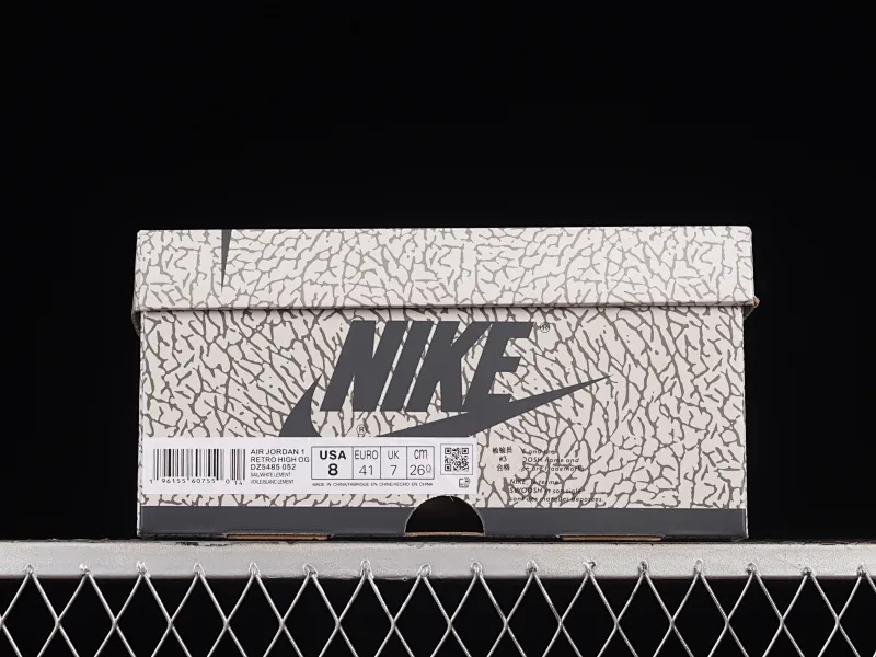 All categories Air Jordan Jordan series basketball shoes Air Jordan 1 High Air Jordan 1 High OG "White Cement" AJ1 Joe 1 elephant pattern high-top basketball shoes DZ5485-052